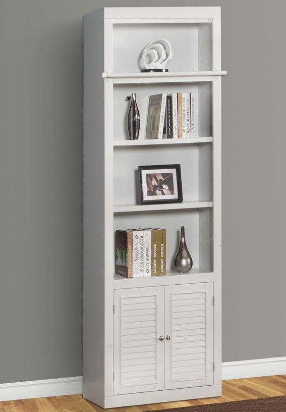 Parker House® Boca 6-Piece Cottage White Library Wall with Corner Bookcase Set-5