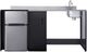 Summit® 72" Black/Stainless Steel Barrier-Free All-in-one Kitchenette -0