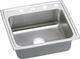 Elkay Lustertone® Classic Lustrous Satin 25" x 21-1/4" x 5-1/2" MR2-Hole Single Bowl Drop-In ADA Sink with Quick-Clip-0