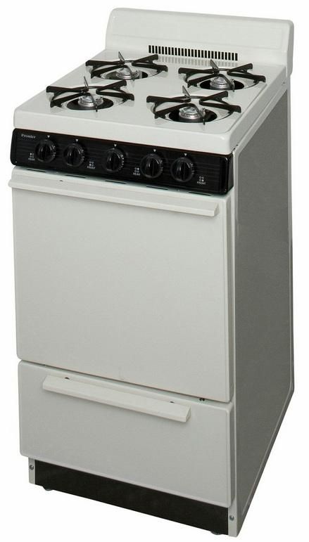 Premier 20" Biscuit Freestanding Gas Range-2