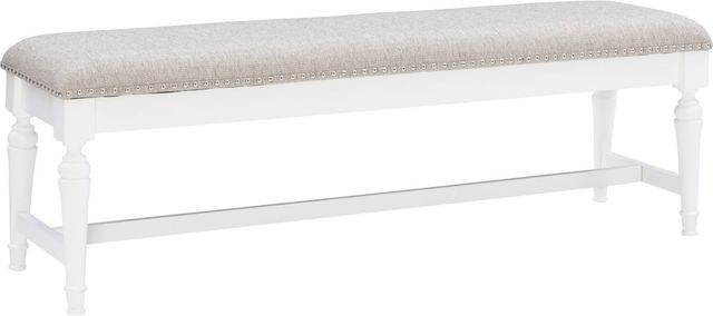 Powell® Hayes White Bench