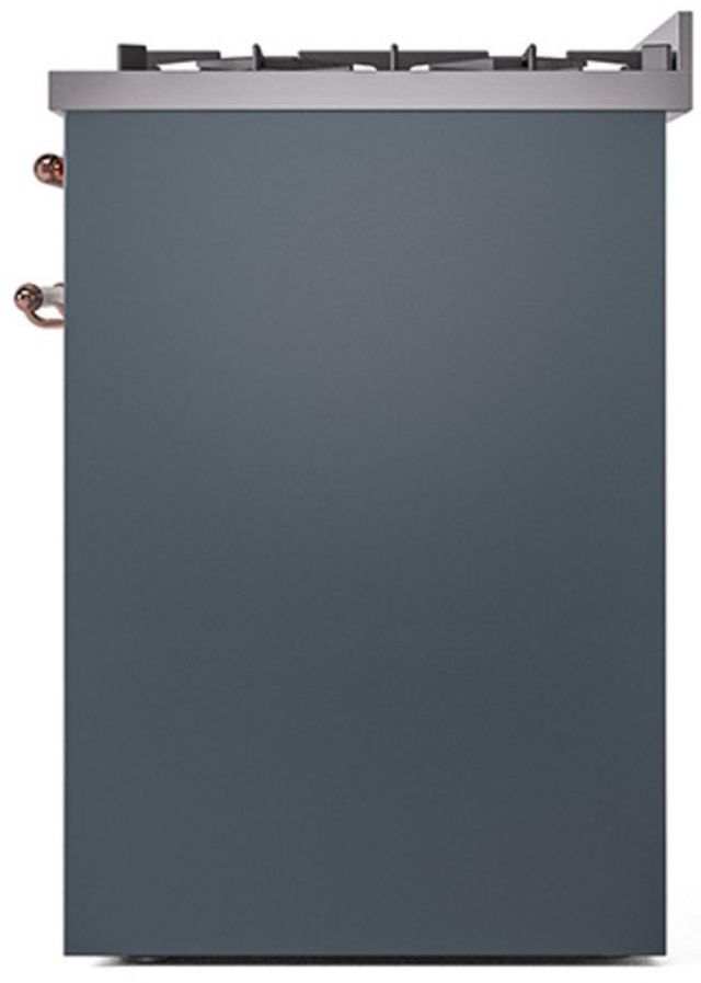 Ilve® Nostalgie II Series 30" Blue Gray Pro Style Dual Fuel Range-2