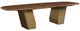 ACME Furniture Jamonica Glossy Wood Grain Dining Table with Gold Base-0