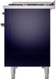 Ilve® Nostalgie II Series 48" Midnight Blue Pro Style Dual Fuel Range-4