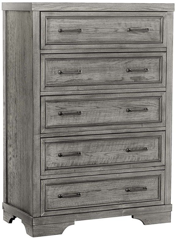 Westwood Design Foundry Brushed Pewter 5-Drawer Chest-0