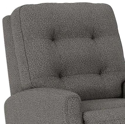 Flexsteel® Devon Gray Power Rocking Recliner with Power Headrest-1