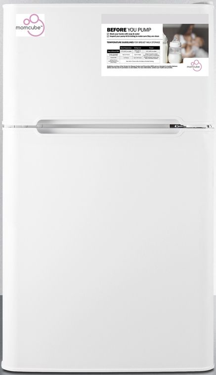 Summit® 19" 3.2 Cu. Ft. White Compact Top Freezer Refrigerator-0
