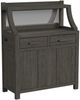 Intercon Flex Reclaimed Chevron Server with Leaf Storage-0