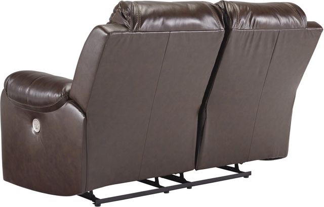Signature Design by Ashley® Rackingburg Mahogany Power Reclining Loveseat-1