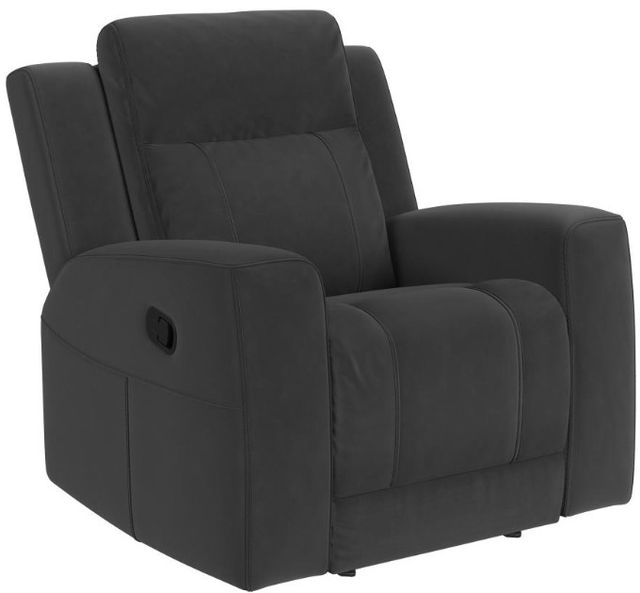 Coaster® Brentwood Dark Charcoal Manual Recliner-0