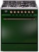 Ilve® Nostalgie II Series 30" Emerald Green Pro Style Dual Fuel Range-0