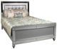 New Classic® Home Furnishings Valentino 4-Piece Silver California King Panel Bedroom Set-2