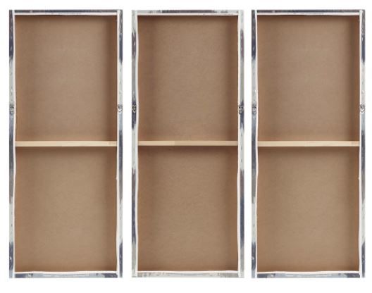 Olliix by INK+IVY Alpine Set of 3 Navy Gel Coated Canvas-1