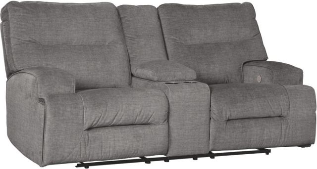 Benchcraft® Coombs 3-Piece Charcoal Living Room Set with Power Reclining Sofa-2