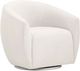 TOV Furniture Jordan Cream Velvet Swivel Accent Chair-0