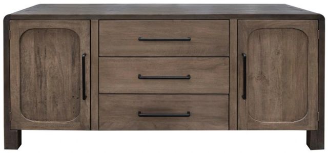 International Furniture Direct Tamesis Brown Console-3