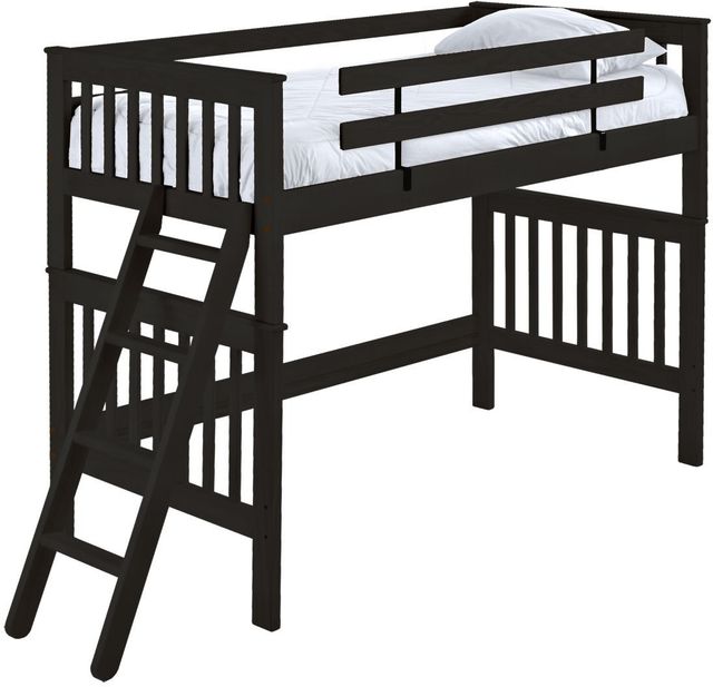 Crate Designs™ Furniture Espresso Twin Mission Loft Bed-0
