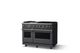 Viking® 5 Series 48" Cast Black Pro Style Gas (NG) Range with Brushed Brass Trim-2