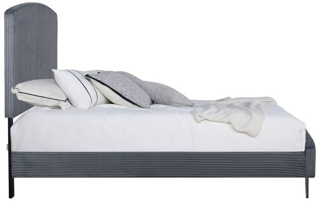 New Classic® Home Furnishings Kailani Gray Upholstered Queen Panel Bed-3