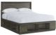 Elements International Elation Gray King Storage Bed with Cubbies-0