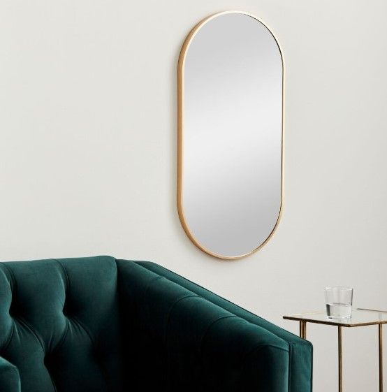 Surya Aranya Brushed Gold 20" Accent Mirror-3