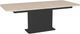 Amisco Customizable Lucarelli 108" Rectangular Extendable Table with 1" White Oak Veneer Top, Radius Corners and 1 Leaf-0