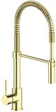 ZLINE Autograph Edition Polsiehd Gold Sierra Pull Down Spring Single Handle Kitchen Faucet-0