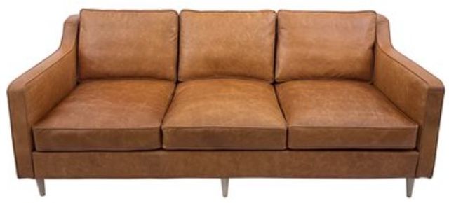 YHD Easton Brown Leather Sofa-4