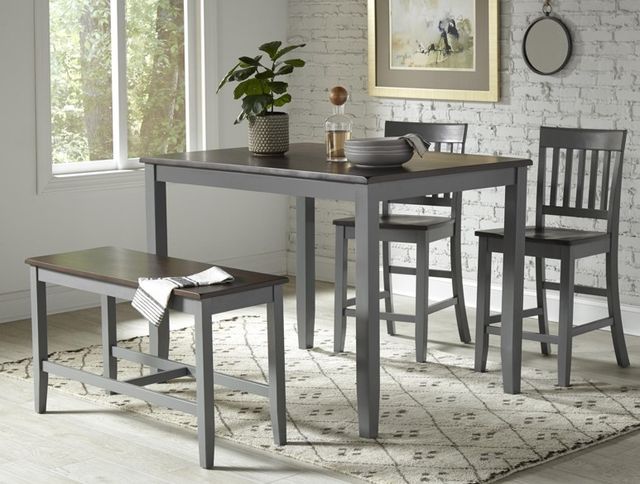 Jofran Inc. Decatur Lane Autumn Brown/Gray Counter Stool-1