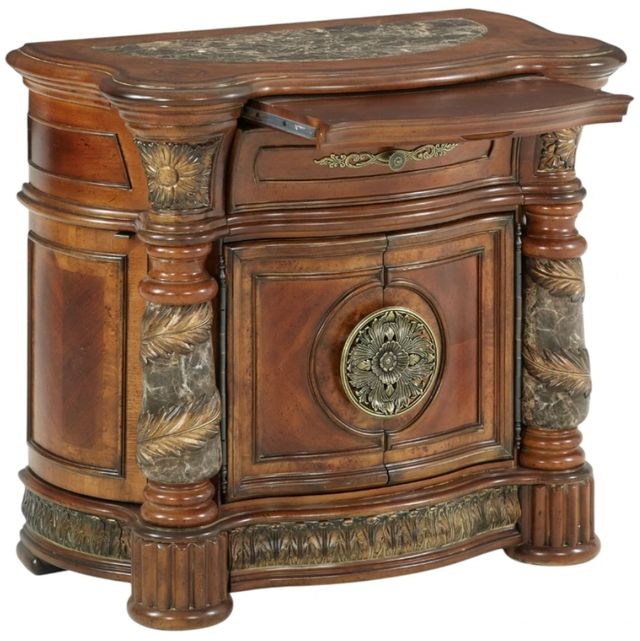 Michael Amini® Villa Valencia Classic Chestnut Bedside Chest-2