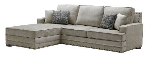Milton Greens Stars 2-Piece Taupe Left Hand Facing Sectional and Chaise-0