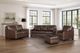 Leather Italia™ Cambria Dalton Brown Chestnut Ottoman-1