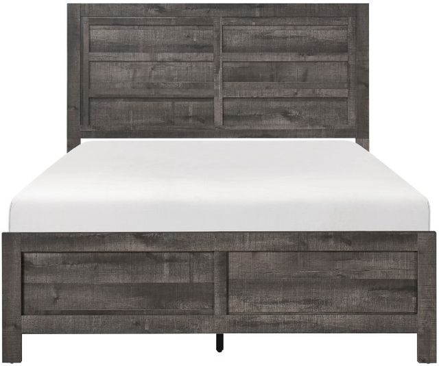Mazin Furniture Beowulf Rustic Grey King Panel Bed -1