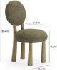 TOV Furniture Sulley Light Brown/Olive Green Dining Chair-2
