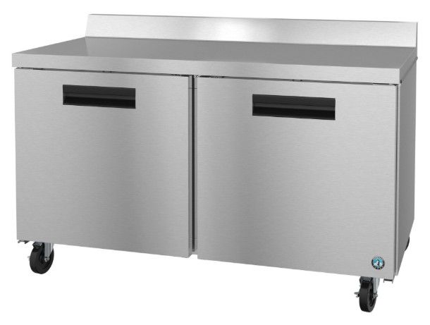 Hoshizaki Steelheart® 60" 17.6 Cu. Ft. Stainless Steel Two Section Worktop Refrigerator-1