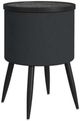 Elements International Halo Black Smart End Table-0