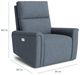 Bassett® Furniture Customizable Harris Pad Arm Zero Gravity Power Recliner-3