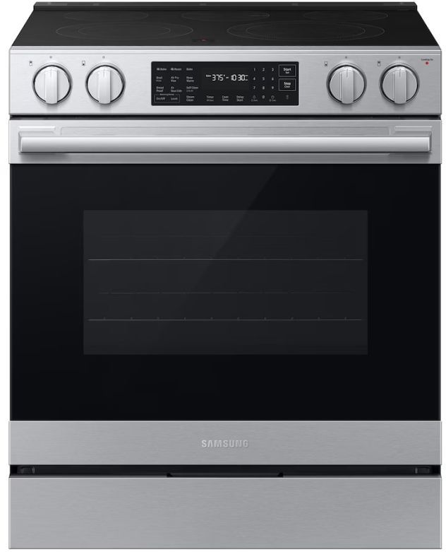 Samsung 30'' Fingerprint Resistant Stainless Steel Slide-In Electric Range Air Sous Vide-0