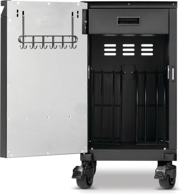 Napoleon Phantom Prestige® Matte Black Under Grill Storage-3