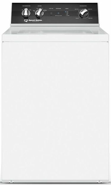 Speed Queen® White Top Load Washer & Gas Dryer Laundry Pair-1