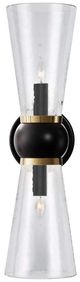 Currey & Company Byford Bronze/Clear Bath Wall Sconce-2