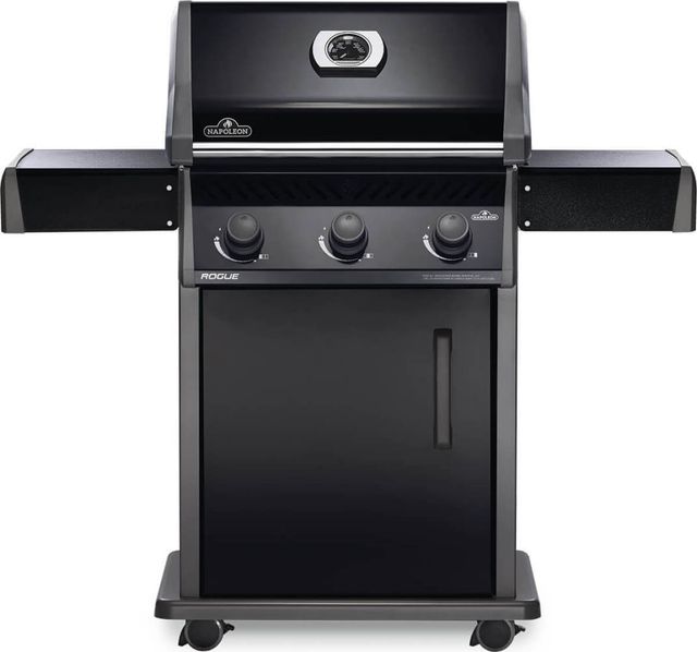 Napoleon® Rogue® 425 3-Burner Black Freestanding Liquid Propane Grill-0