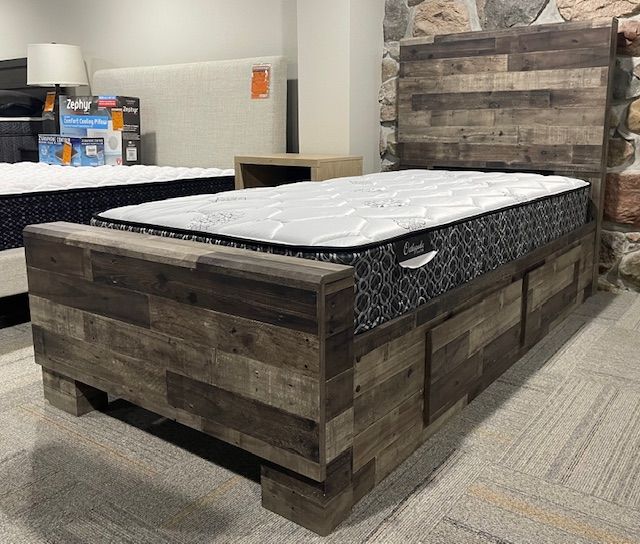 Twin Panel Bed with 2-Drawers Storage - USED-0