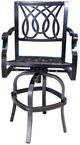 CabanaCoast® Customizable Bloom Aluminum Outdoor Bar Stool-1