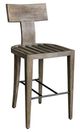 Uttermost® Cellini Weathered Gray Wooden Outdoor Bar Stool-5