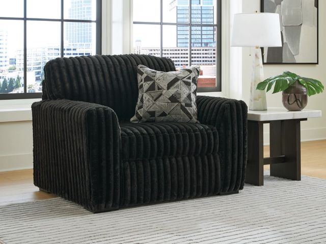 Signature Design by Ashley® Midnight-Madness Onyx Chair and a Half-3