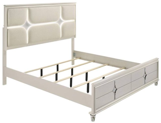 Coaster® Olivia 5-Piece Pearl White Queen Bedroom Set-1