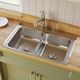 Elkay Lustertone® Classic Lustrous Satin 33" x 22" x 8-1/8" 3-Hole Equal Double Bowl Drop-in Sink-2