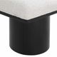 Meridian Furniture Pavilion 3-Piece Cream/Black 54" Modular Bench Set-3