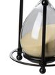 A & B Home Black/Tan Hourglass in Stand-1